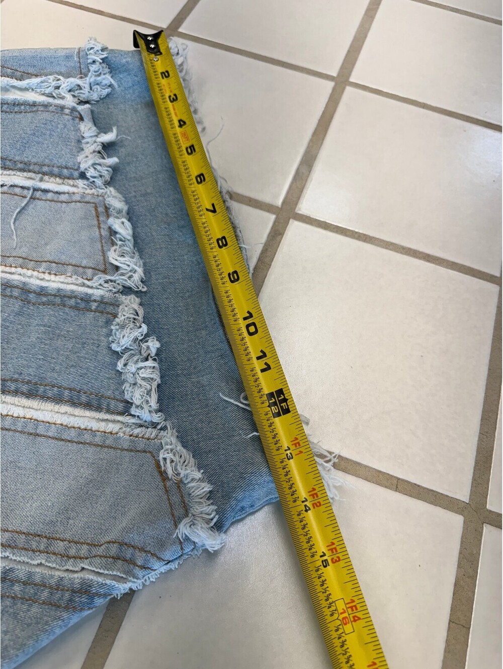 Y2K Reconstructed Patchwork Denim Skirt - Picture 6 of 7